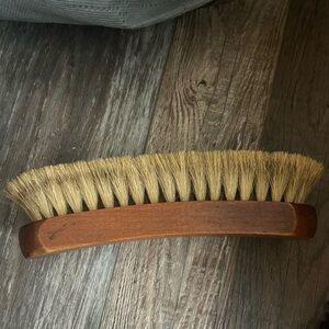 Vintage National Shoe Polisher Brush 73-38 100% Horse Hair Wood 6.75 in Hg102